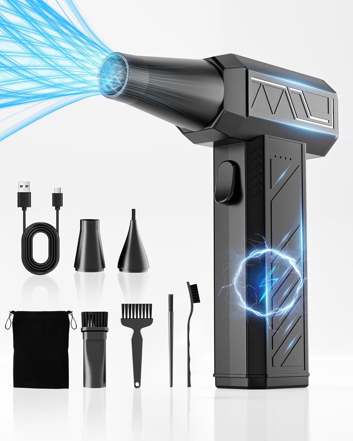 180000RPM Electric Air Duster: Brushless Boost