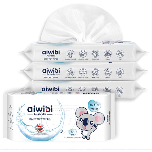 Ultra-Gentle Baby Wipes 99.91% Water, Hypoallergenic