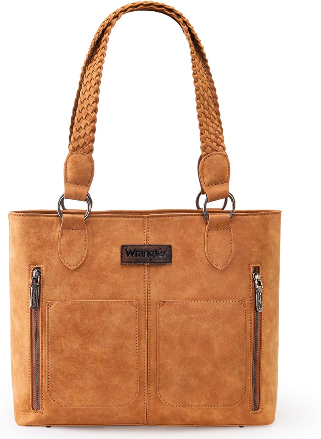Wrangler Distressed Tote Bag for Women with Multi Pockets