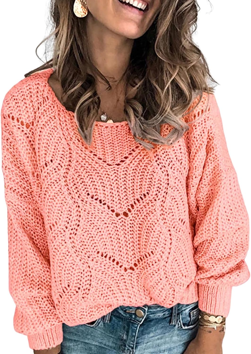 Dokotoo Womens Sweaters 2025 Cute Elegant Long Sleeve Pullover