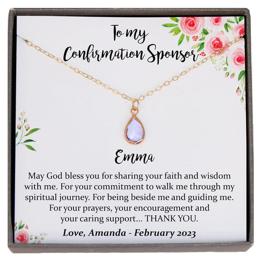 Personalized Birthstone Necklace for Women - Meaningful Gift