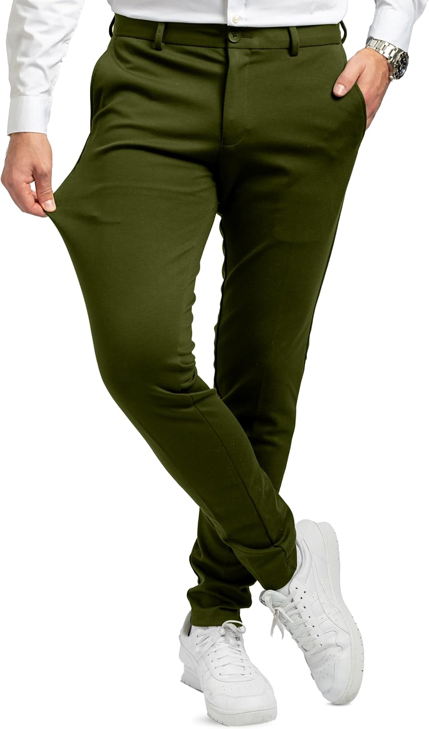 Comfortable and Modern Mens Trousers with Stretch for Suits