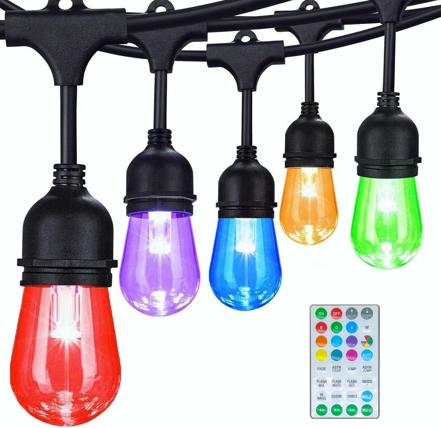 Commercial Grade 30FT LED Outdoor String Lights for Decor