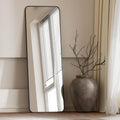 Koonmi Black Floor Mirror Full Length - Rounded Corner 59in x 16in