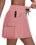Women's 16ft 20ft Hiking Cargo Skort - High Waisted Sport Skirt