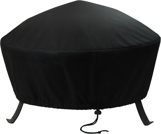48-Inch Round Fire Pit Cover for All Seasons - Durable PVC