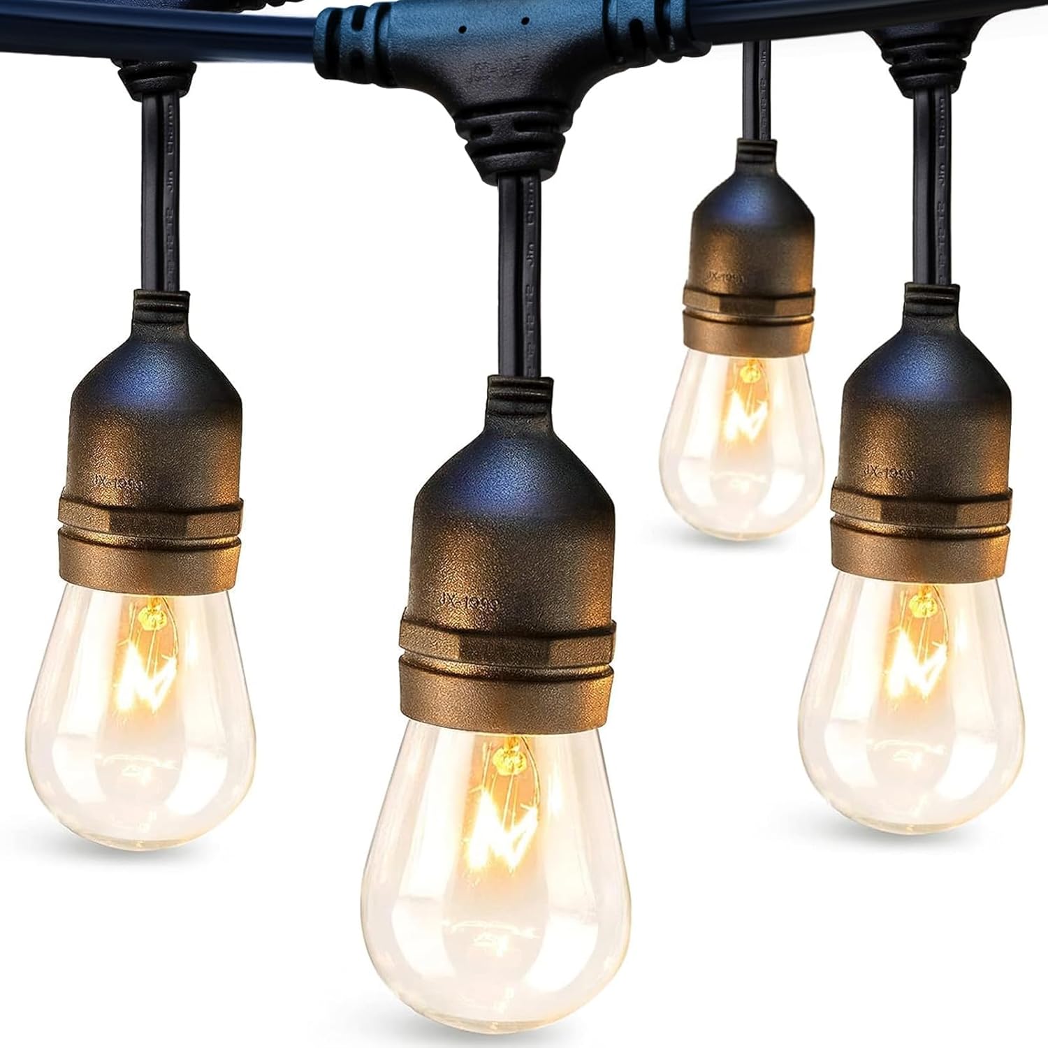 Outdoor String Lights with Vintage Bulbs for Perfect Ambiance