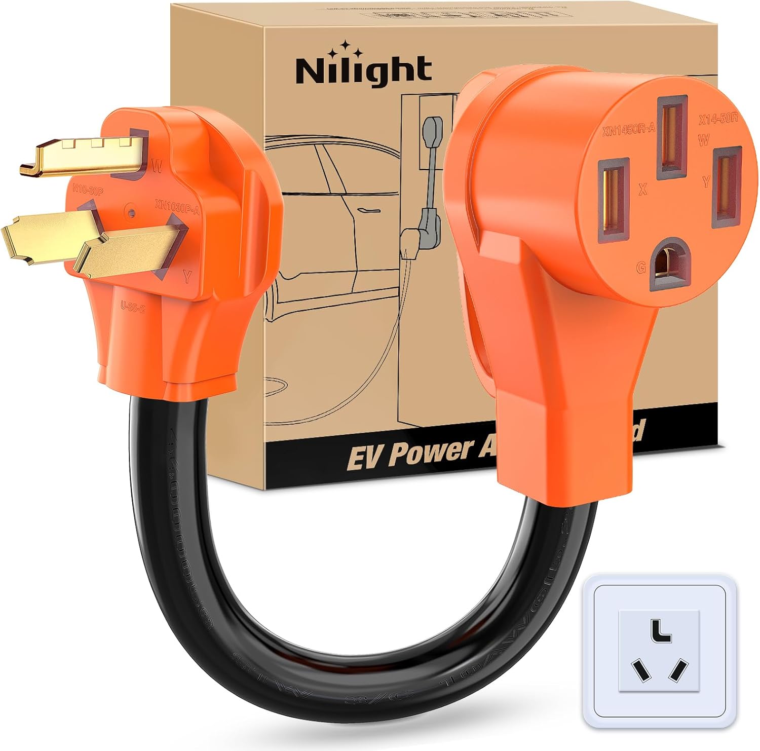 Nilight Heavy Duty EV Charger Adapter Cord