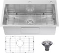 Drop In Kitchen Sink 28x18 in 9 in Basin Depth - 3D Embossed Finish