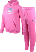 New Balance Girls' Jogger Set - Cozy Fleece Hoodie & Pants