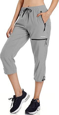 Ksmien Women's Lightweight Hiking Capri Pants for Outdoor Adventures