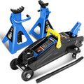 DNA Motoring Low Profile Hydraulic Trolley Jack Combo - Fast Lift 2
