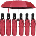 Jexine 6 Pcs Travel Compact Umbrella Automatic Open Close - Pack of 6
