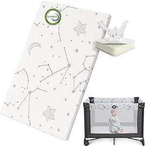 YENING Pack and Play Mattress Pad for Safe Baby Playtime