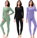URATOT Women's Thermal Underwear 3-Set Fleece Lined - Warm Base Layer