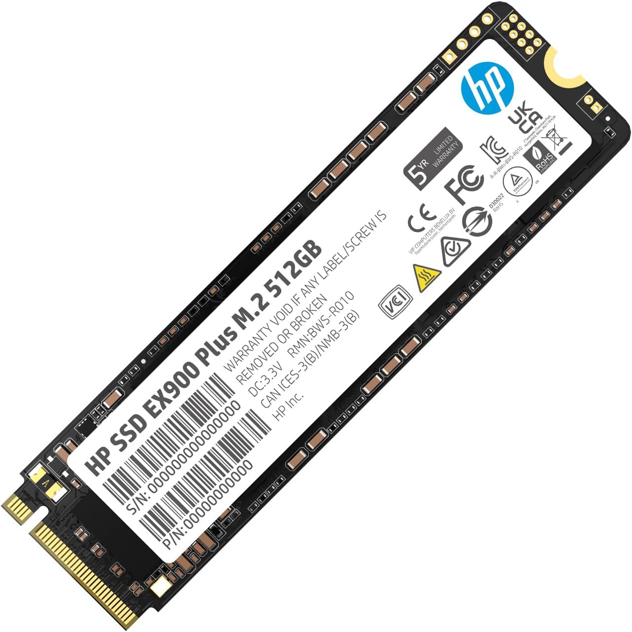 HP EX900 Plus 512GB NVMe SSD - Enhanced Computing Speed