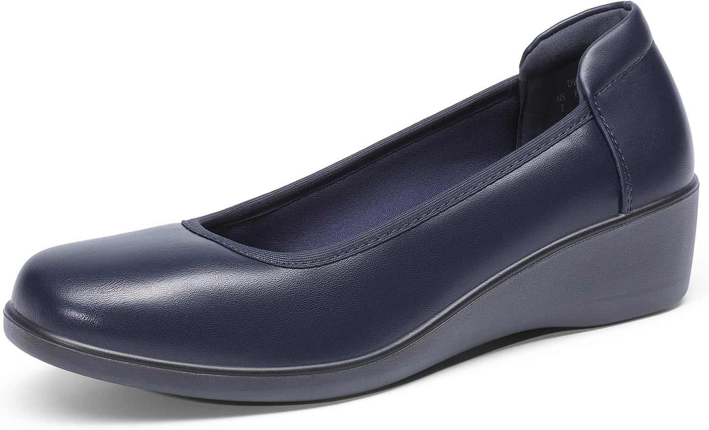 DREAM PAIRS Women's Low Wedge Heels for Comfortable Office Wear
