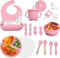 Baby Led Weaning Supplies 17 Piece Silicone Feeding Set - Easy Clean