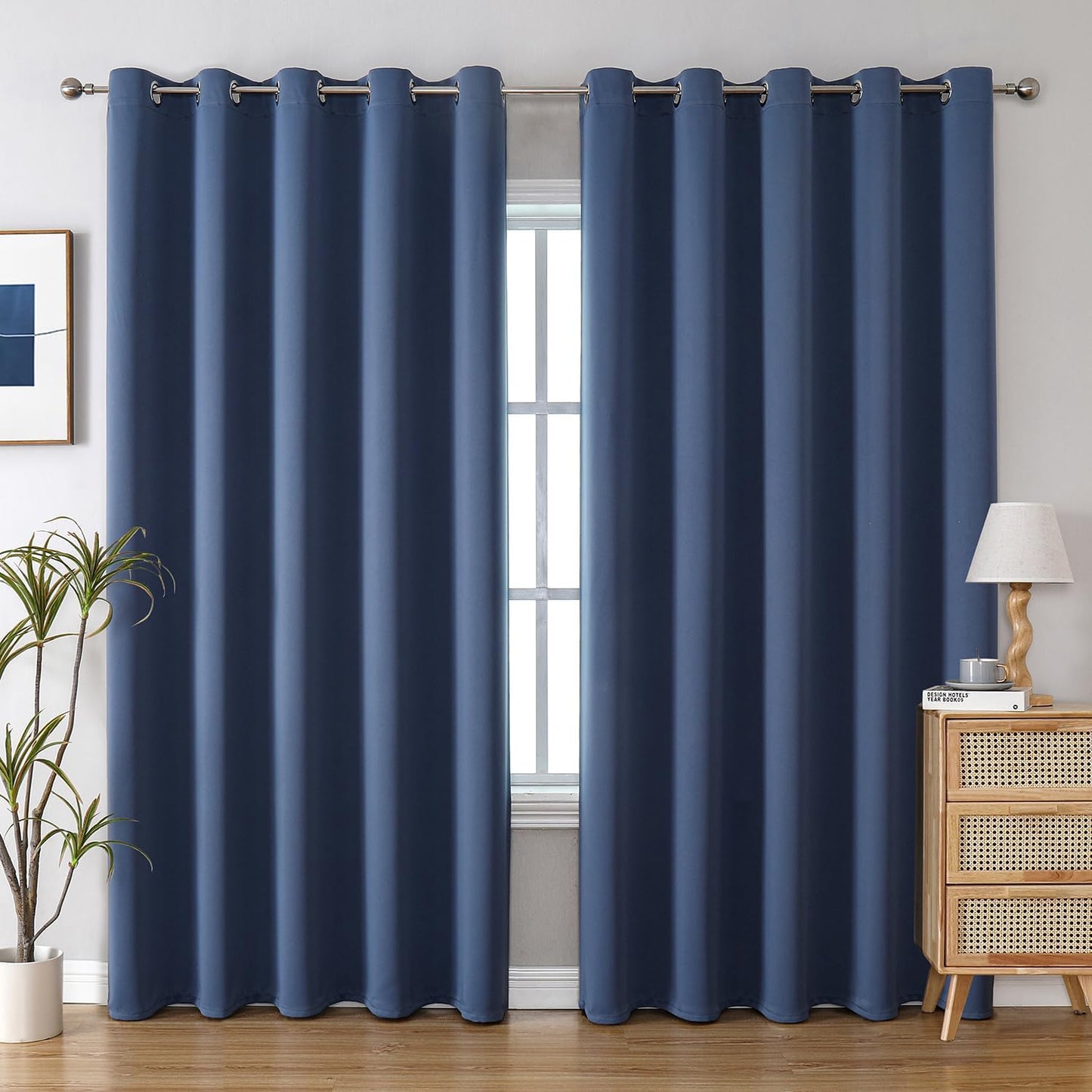 ChrisDowa Blackout Curtains for Bedroom - 2 Panels Set