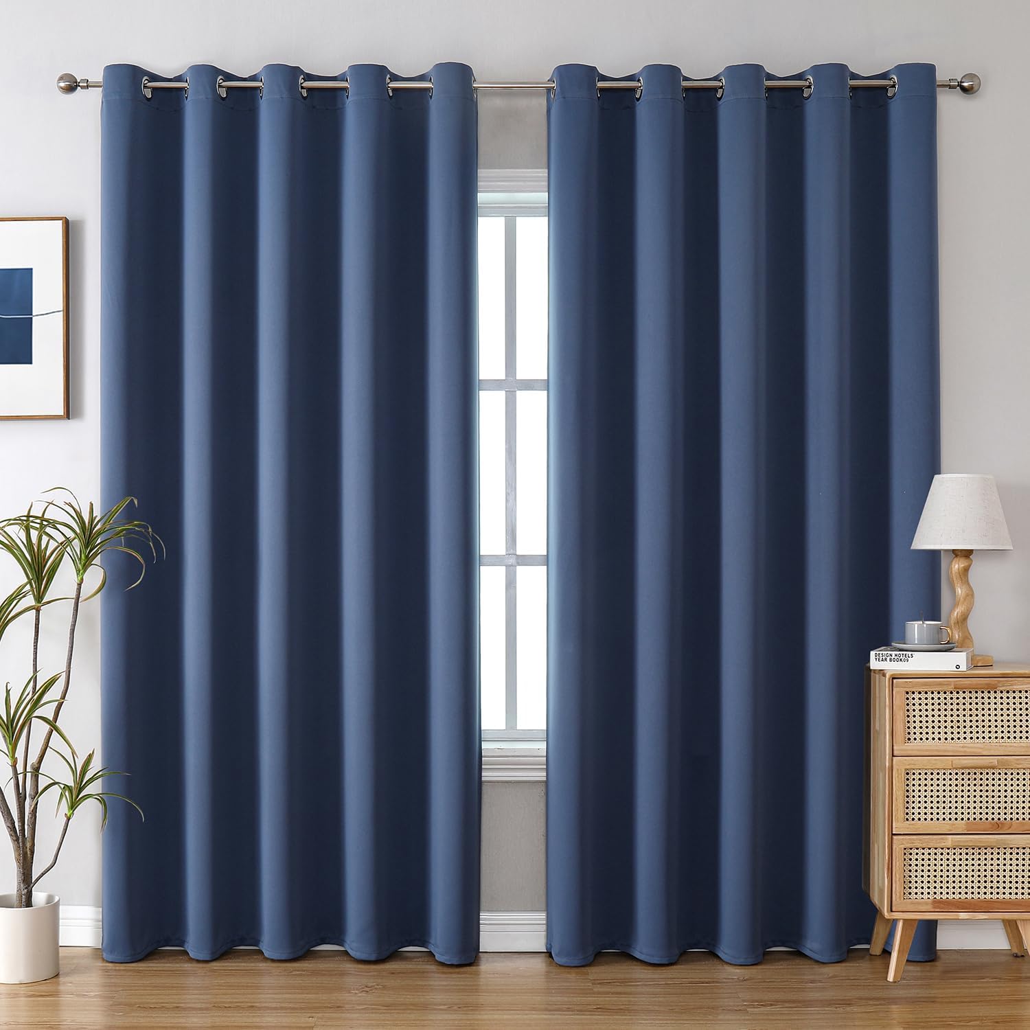 ChrisDowa Blackout Curtains for Bedroom - 2 Panels Set
