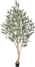 Realead Tall Faux Olive Tree 9ft - Realistic Indoor Decor