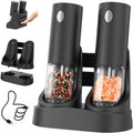 Electric Salt and Pepper Grinder Set - Rechargeable LED Precision