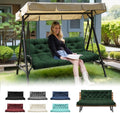 Porch Swing Cushions 60x40 in with Backrest - Thick Waterproof Seat