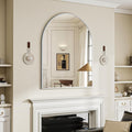 BEAUTYPEAK 32x42 Arch Bathroom Mirror for Elegant Spaces