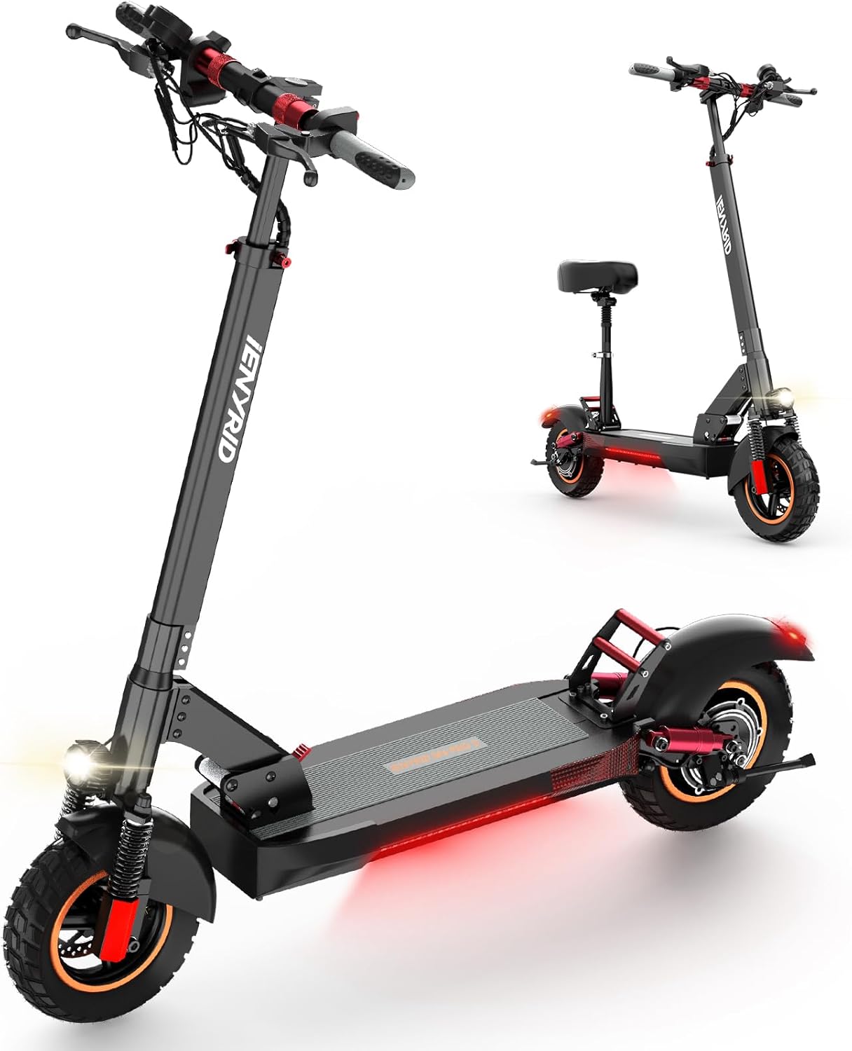 Powerful 25-30 mph Electric Scooter for Adults with Seat