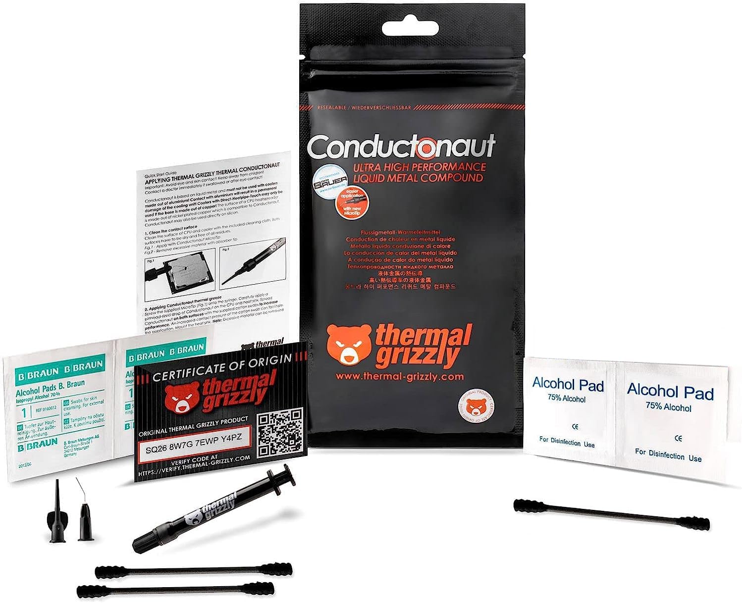 Thermal Grizzly Conductonaut Thermal Grease for CPU and GPU