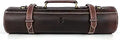 Leather Knife Roll Storage Bag, 10 Pockets - Travel-Friendly Chef Case