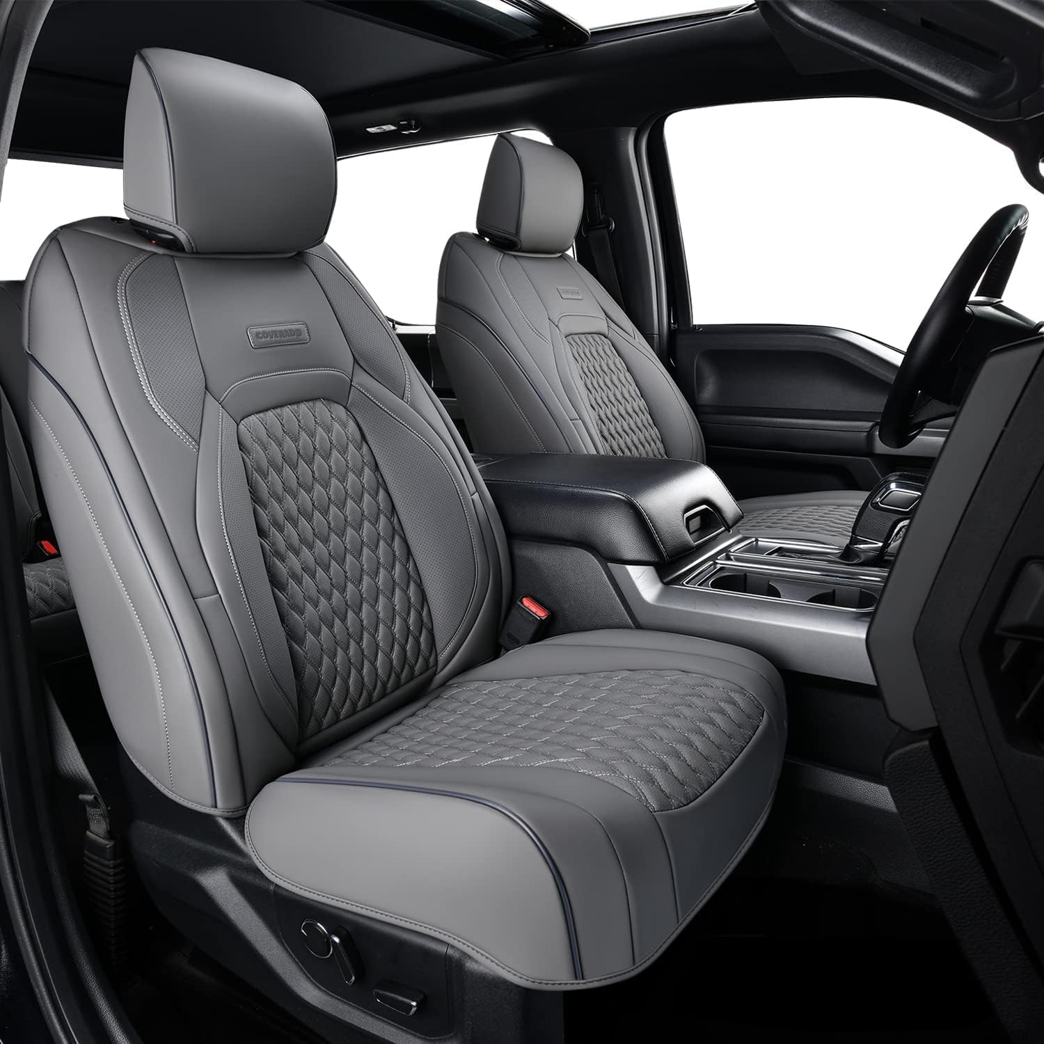Coverado Ford F150 Seat Covers Full Set for 2015-2025 Models