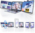 Laptop Screen Extender Monitor Portable - 2.5K Triple Display