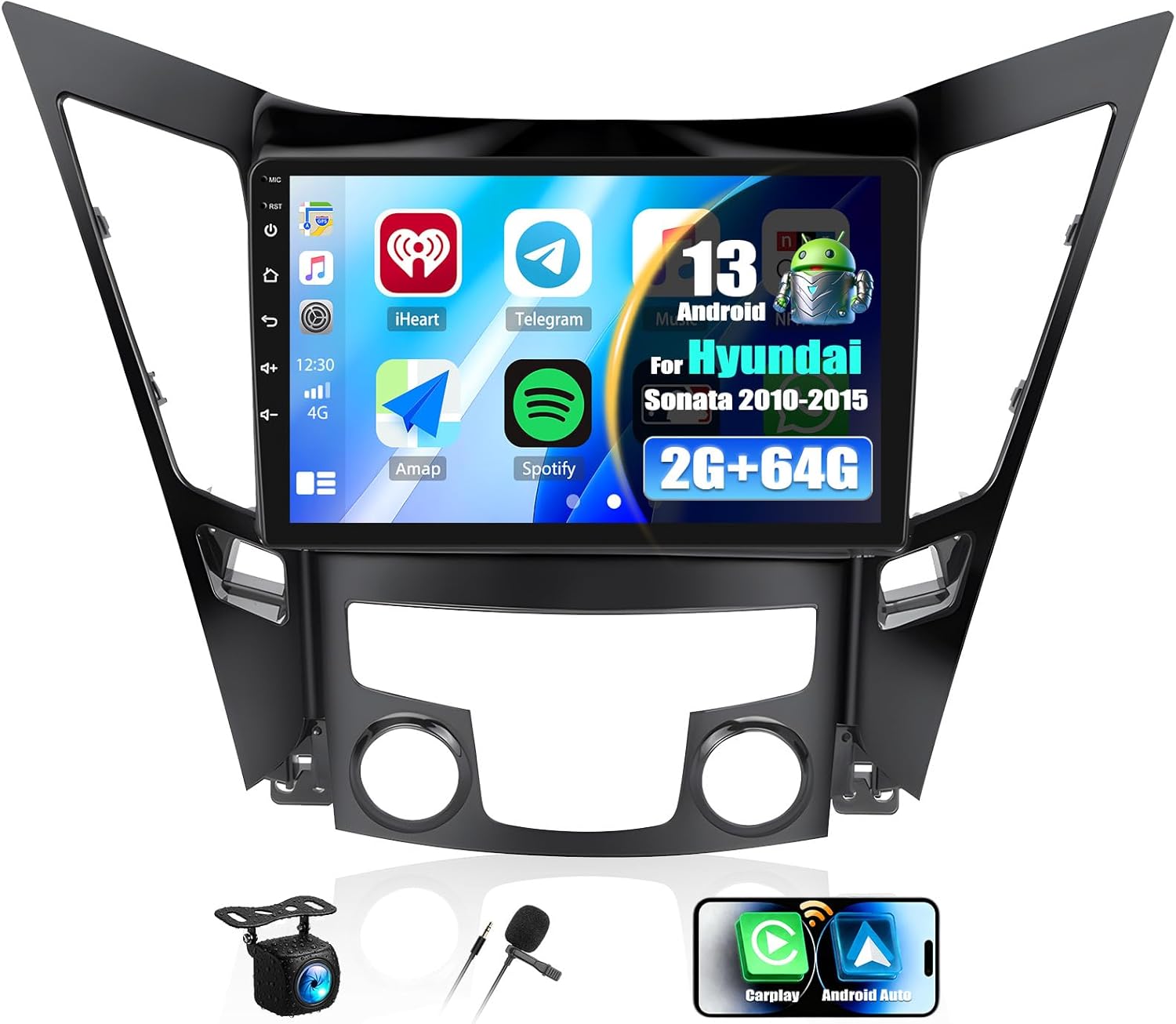 2G+64G Hyundai Sonata 2010-2015 Radio Android 13 Car Stereo