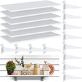 6 Pack White Slatwall Shelf 15.7in x 6in - Heavy Duty Slatwall