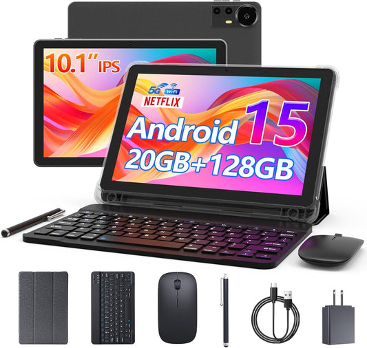 Android 15 Tablet 10 Inch with 20GB RAM and 128GB ROM Storage