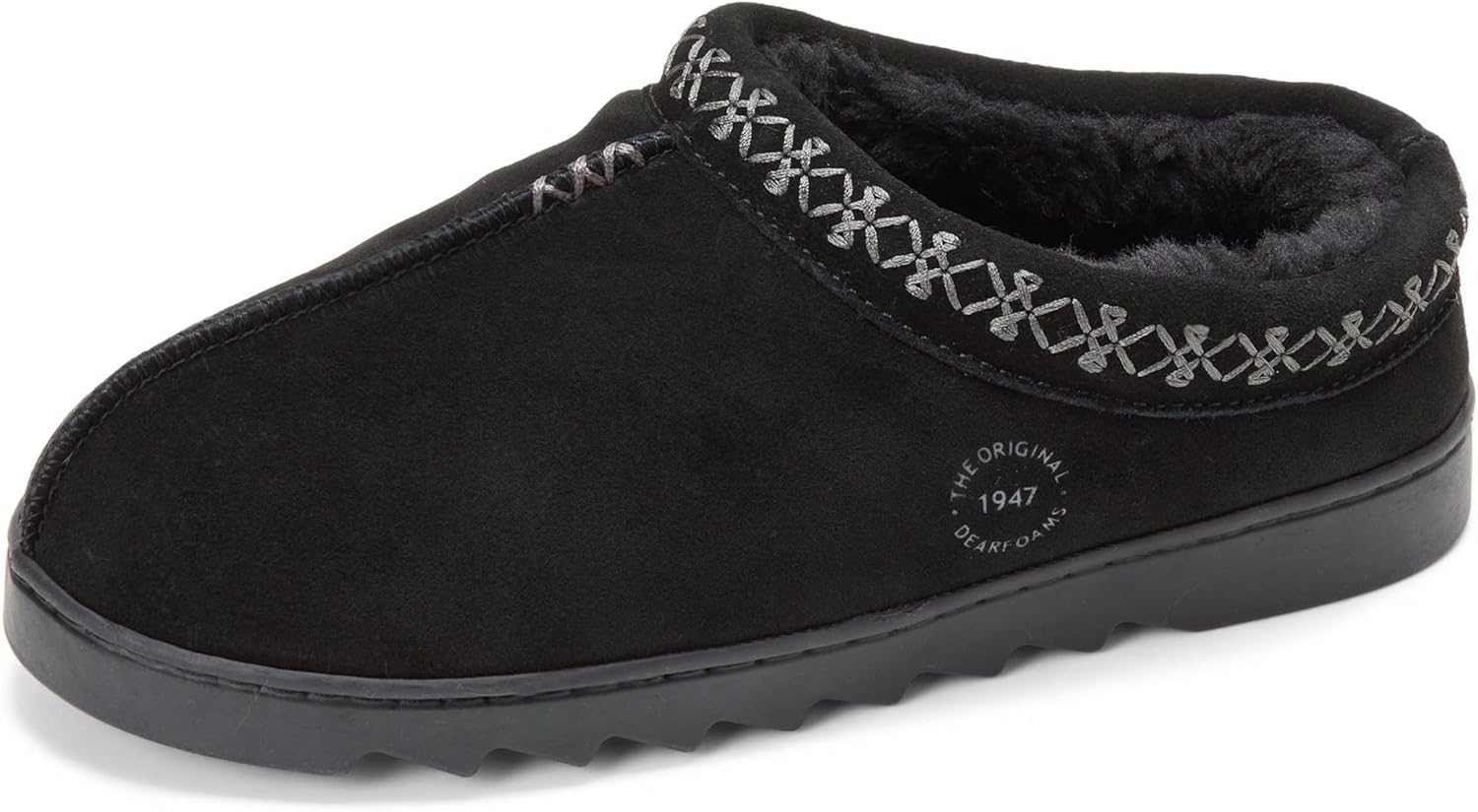 Dearfoams Suede Indoor Outdoor Doreen Clog for Ultimate Comfort