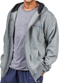 Champion Tall Mens Midweight Fleece Full Zip Hoodie GRAY 4XLT