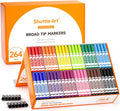 Shuttle Art 264 Pack Washable Markers - Large Classroom Set