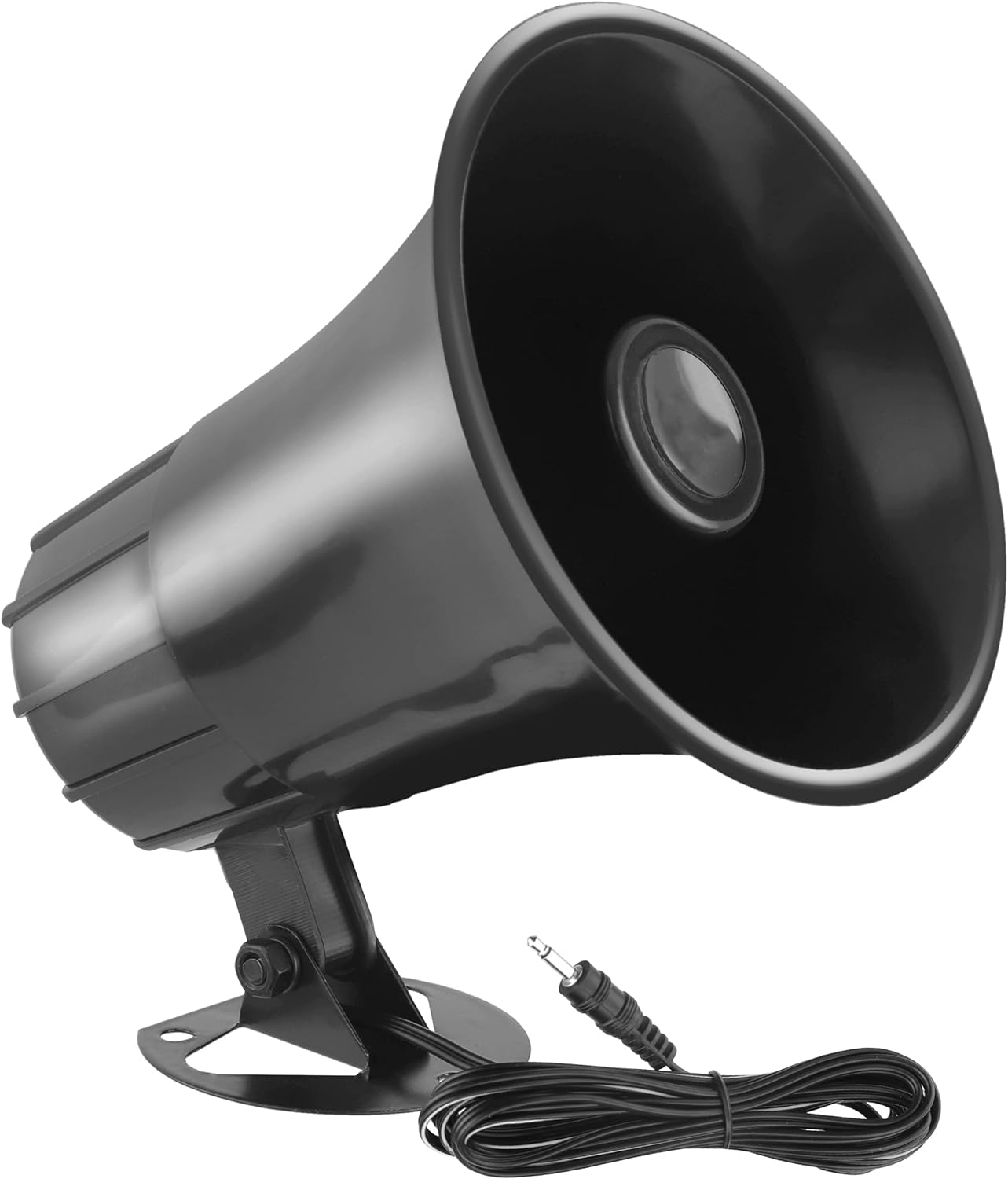 Powerful 25W Mono Trumpet Speaker - All-Weather, Portable PA with Adjustable Bracket - Pyle PSP8