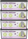 100 Cat Litter Refill Roll Bags for Genie Easy Pail - Odor-Control (4