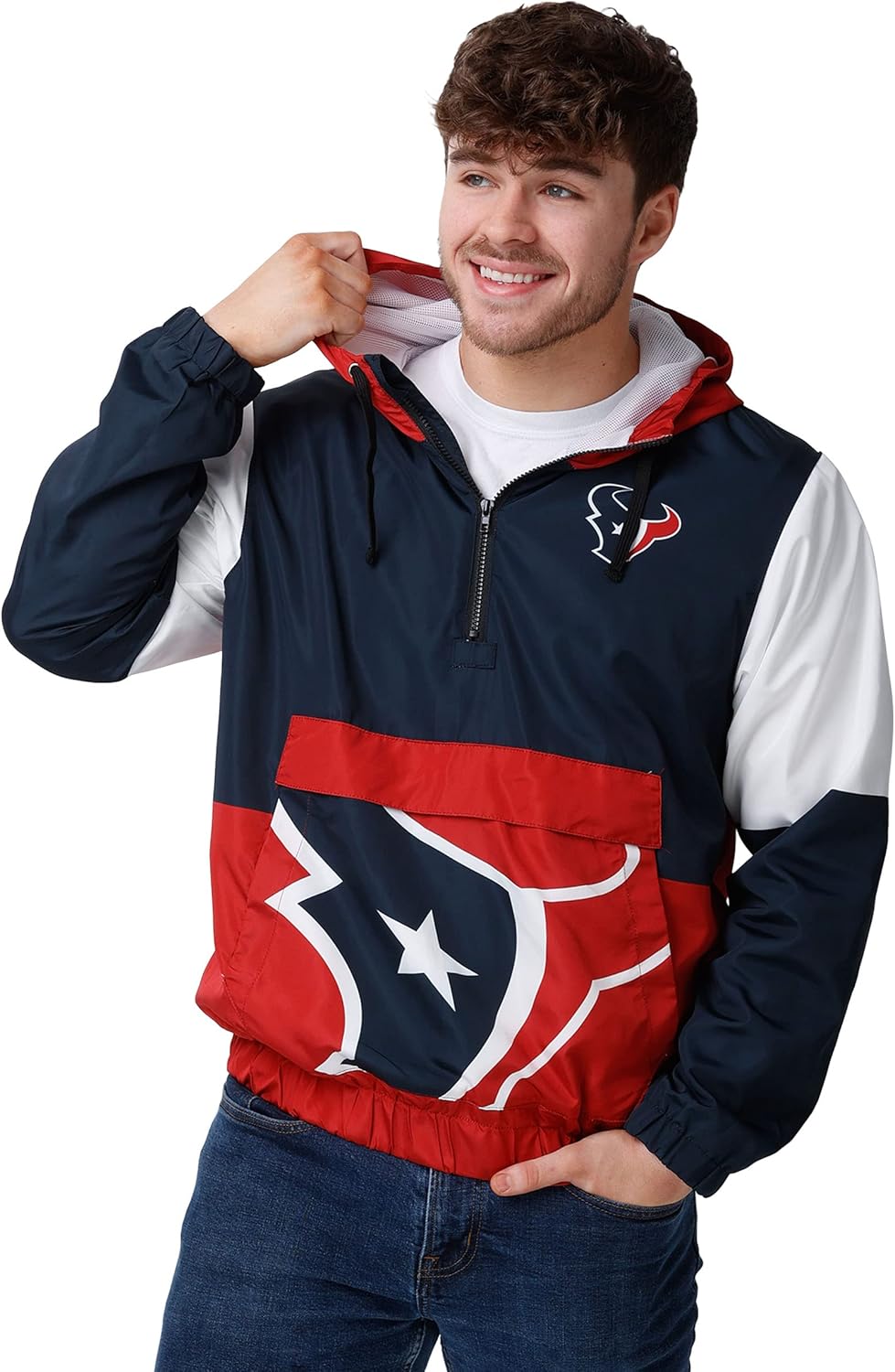 FOCO NFL Team Logo Warm-up Windbreaker for Ultimate Comfort