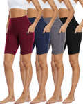 4 Pack Biker Shorts with Pockets for Women High Waist - Best Value