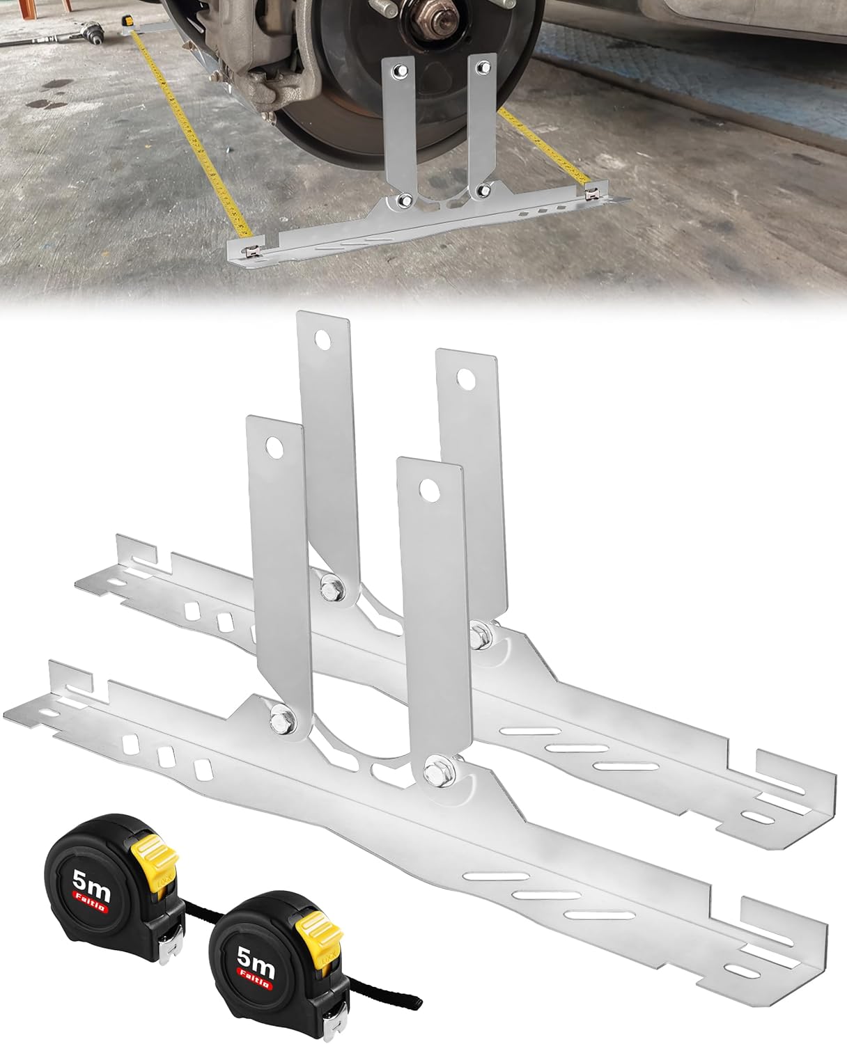 Upgraded Wheel Alignment Tool Kit for Fast Precise DIY Alignment