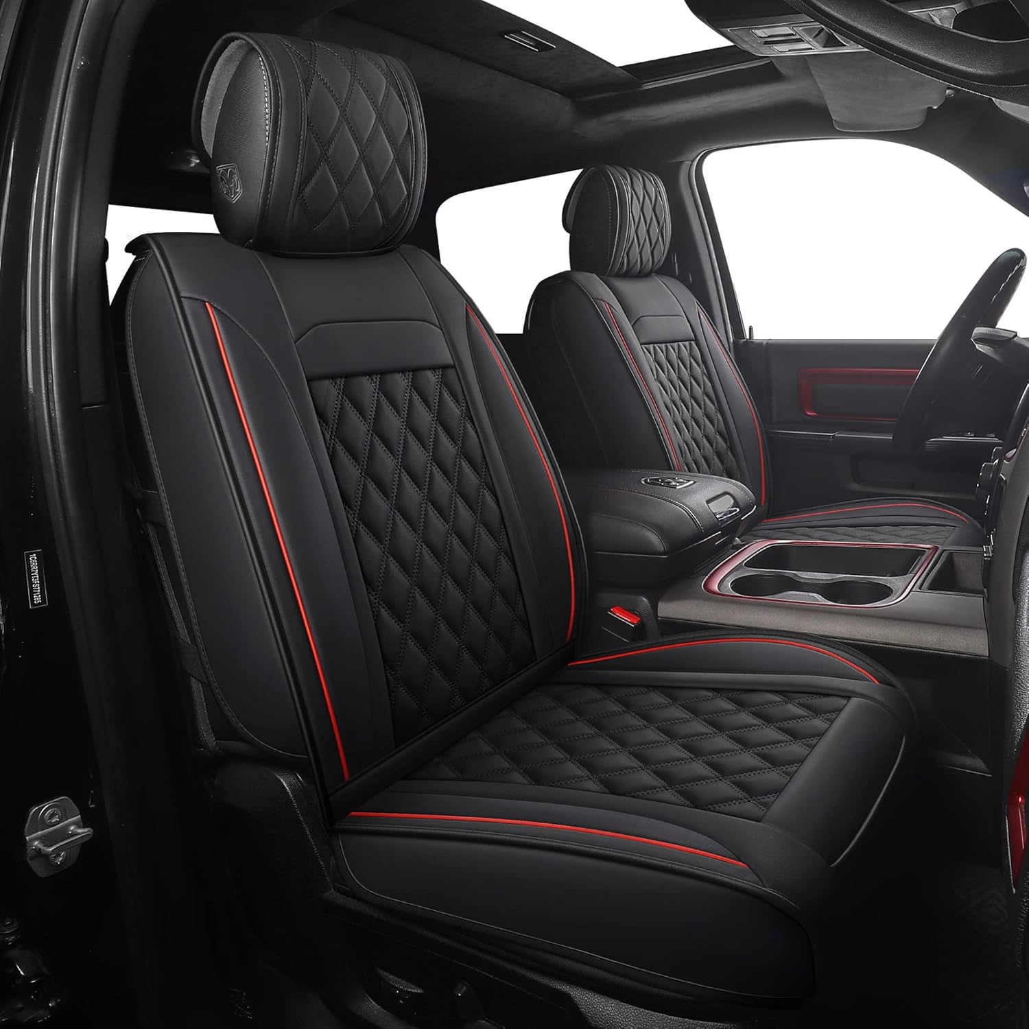 JOJOBAY Car Seat Covers for Dodge Ram 2009-2025, Waterproof