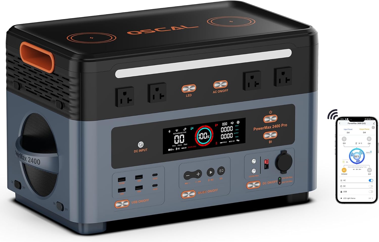 Keenergy Solar Generator: 2400W Power | Fast Charging | Home & Camping Ready