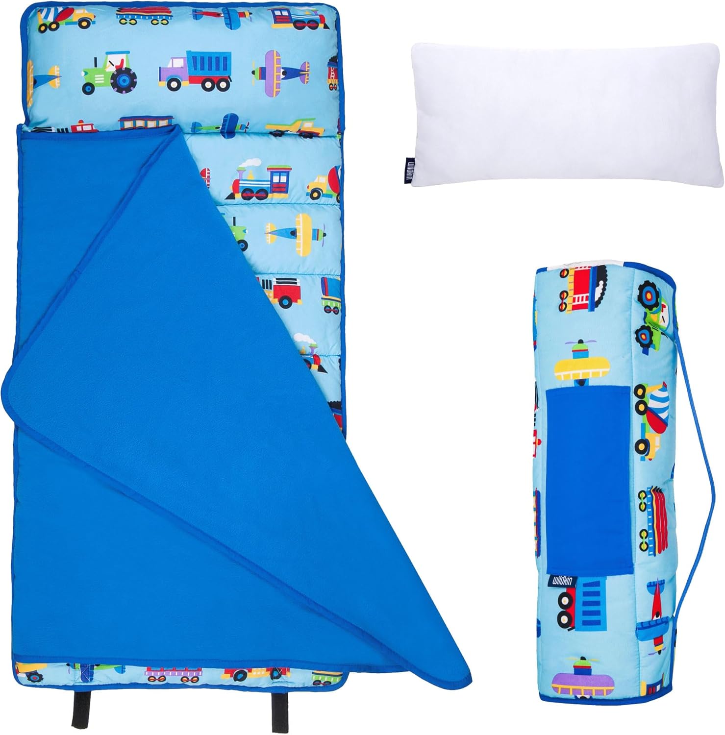 Wildkin 43-inch Kids Nap Mat for Comfortable Toddler Naps