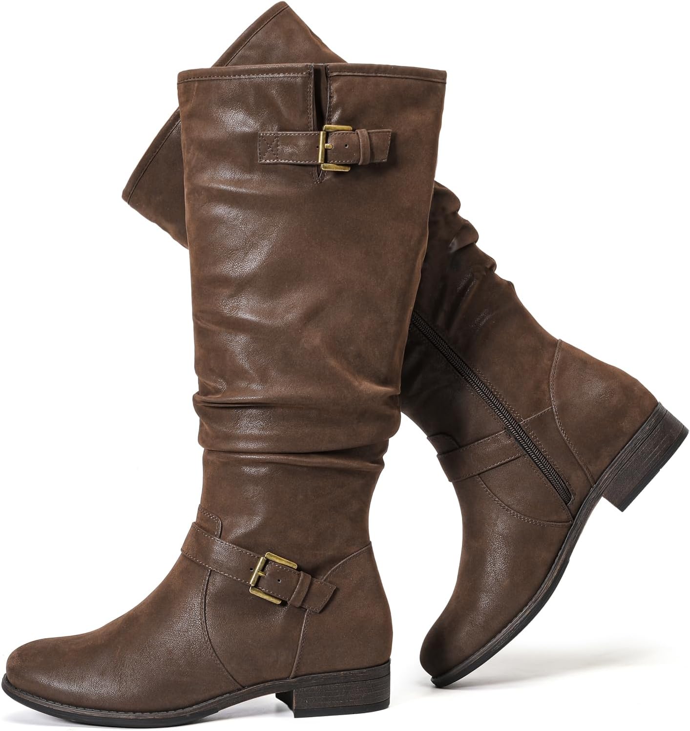 Luoika Women's Extra Wide Calf Knee High Boots for Comfort