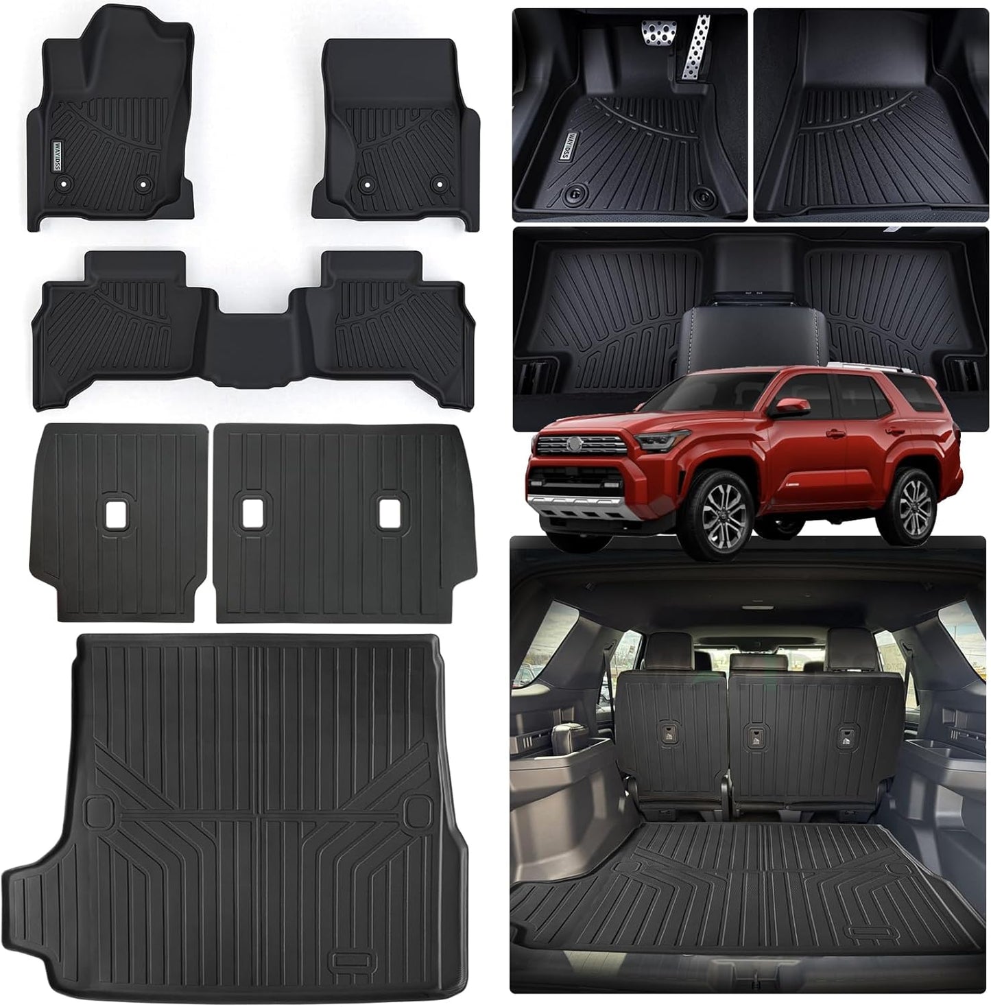 All-Weather Floor Mats for 2025 Toyota 4Runner 5-Seater