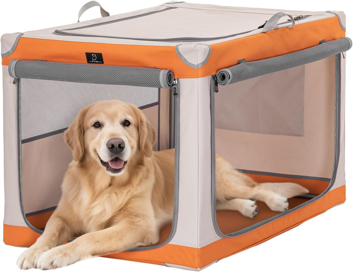 A4Pet Dog Crate Soft - 40 Inch Adjustable Lightweight Crate